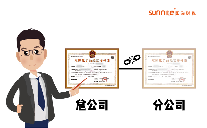 分公司可以辦危險化學品經營許可證嗎？